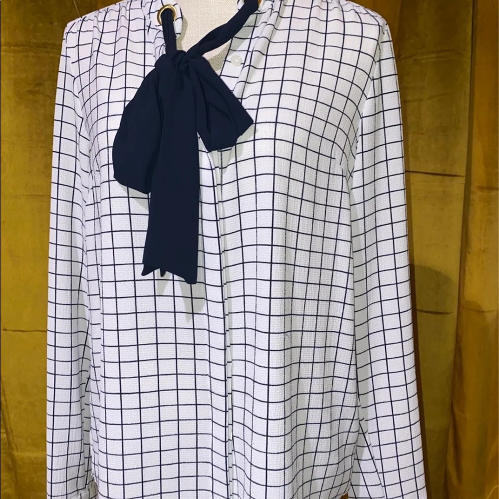 Michael Kors Crepe Tie Front Blouse